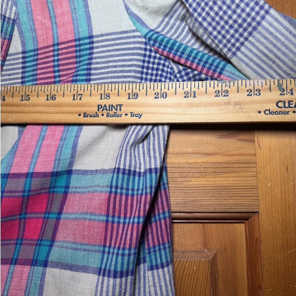 Country Suburbans Blazer 14‎ Multi Plaid Single Button Vintage Preppy Academic - Picture 4 of 8